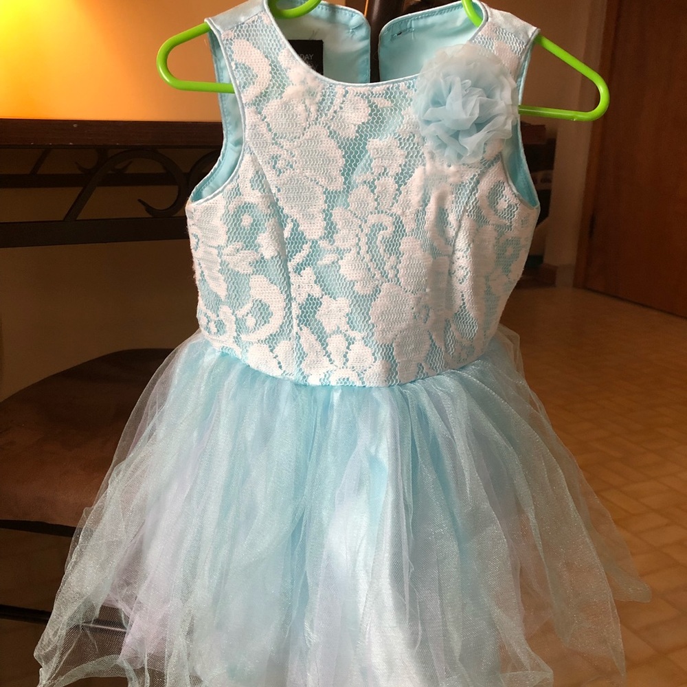2T dress with lace and tulle